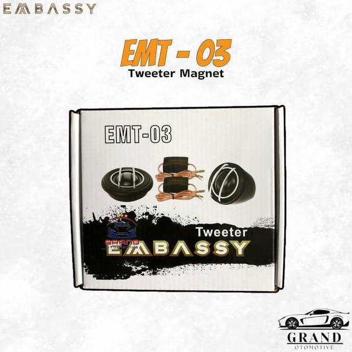 Speaker Mobil Tweeter Magnet Embassy Emt-03 Speaker Audio