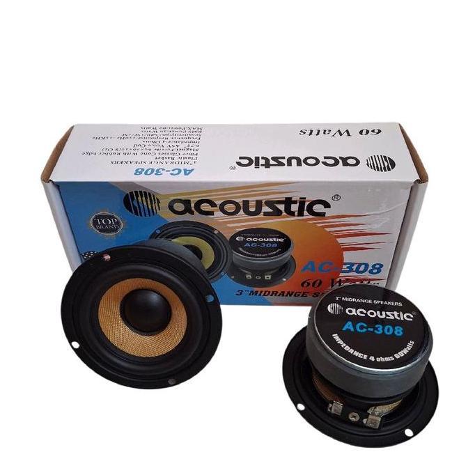 Speaker Midrange 3 Inch Acoustic Ac-308 Speaker 3" Midrange Acoustic