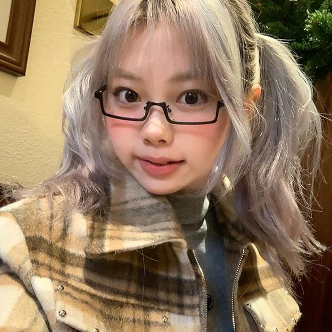 Kacamata Setengah Bingkai Tanpa Lensa Wanita Seksi Bingkai Kacamata Cosplay Prop