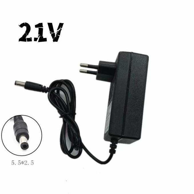 OVERAJA Dagmara Adaptor Charger 21V Cocok untuk kunci pas tanpa kabel dagmara 21V