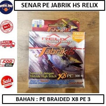HARGA DISC - Senar PE Jabrik HS Relix Nusantara PE #3 - ALAT PANCING - AKSESORIS