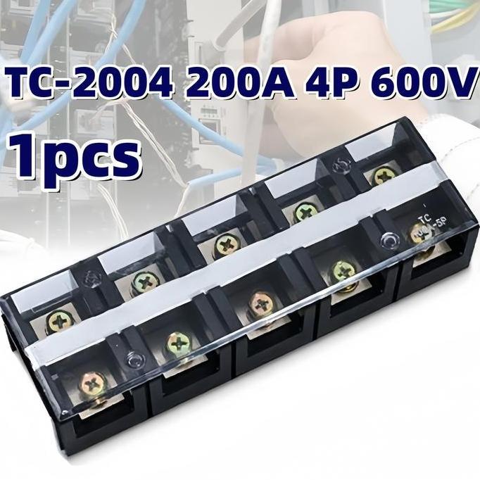 SOJEHBOW Terminal Block TC2004 200A 4P 600V Iterno