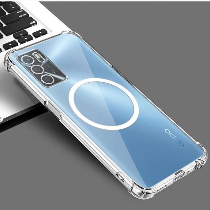Ready Case  untuk Oppo A16 MAGSAFE Wireless Magnetic Anti CRACK KORI Bumper Magnetic Clear Softcase