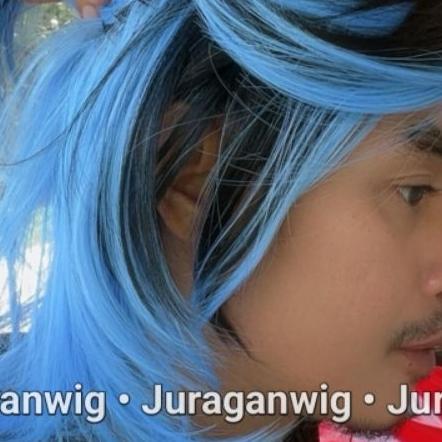 Wig Pria Mullet Curtain Rambut Pria Korea Model Mullet Wolfcut Pendek