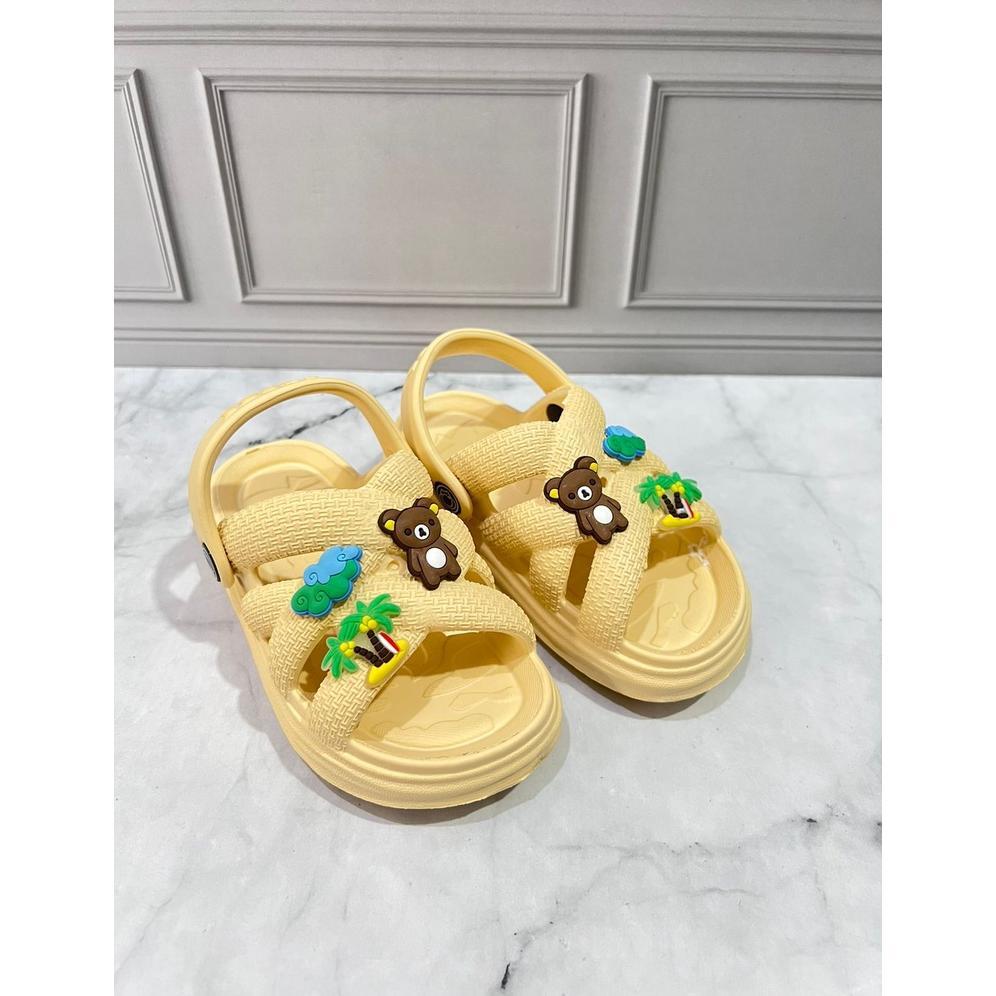 Termurah  Sandal Anak Selop Anak Perempuan Tali Belakang Tempel Mainan Merek Irsoe Size 20-25 Ir-300