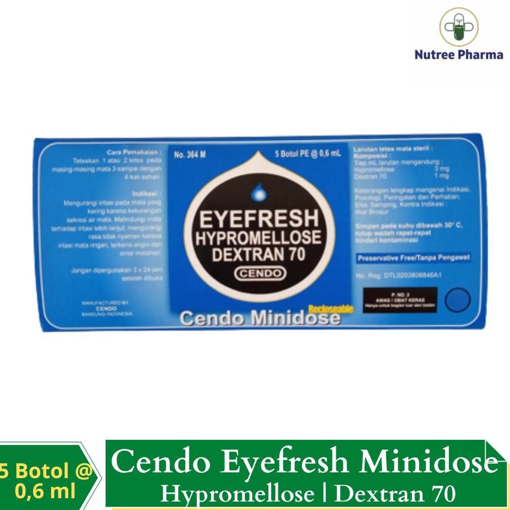 Cendo Eyefresh Mini Dose 0.6 ml Obat Tetes Mata Iritasi Ringan ( isi 5 Botol) terlaris