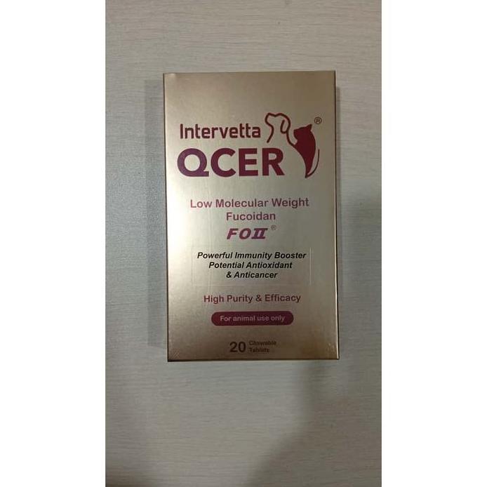 Ready QCER Intervetta Fucoidan Obat Anti Kanker & Tumor Cancer untuk Anjing Kucing