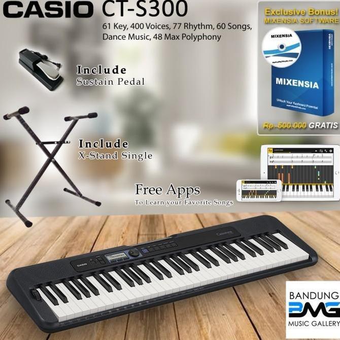Casio CT S300 Keyboard / CTS300 / CTS 300 Garansi Resmi