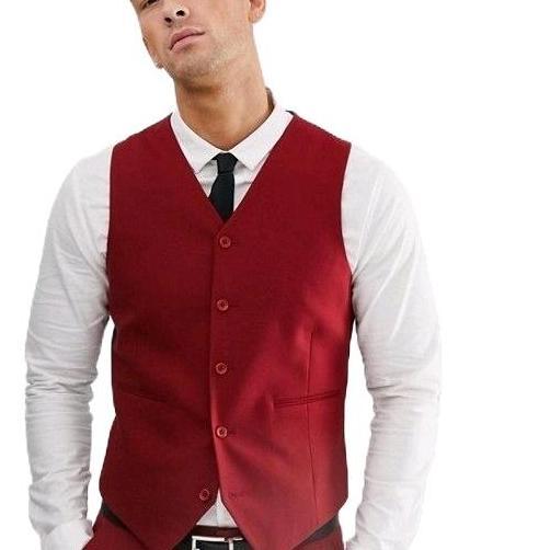 Vest jas/rompi jas Formal pria dan Wanita/ Rompi jas Modern Casual Hitam Dewasa Keren