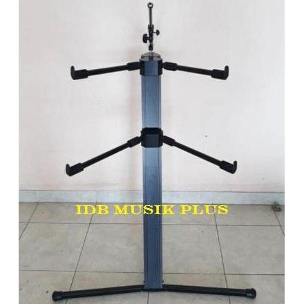 Ready  Stand Keyboard 2 Susun Tingkat With Stand Microphone Boom