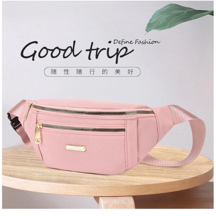 OFFICIAL Tas Pinggang Wanita import Selempang Dada Waistbag Premium ORI waterproof model O