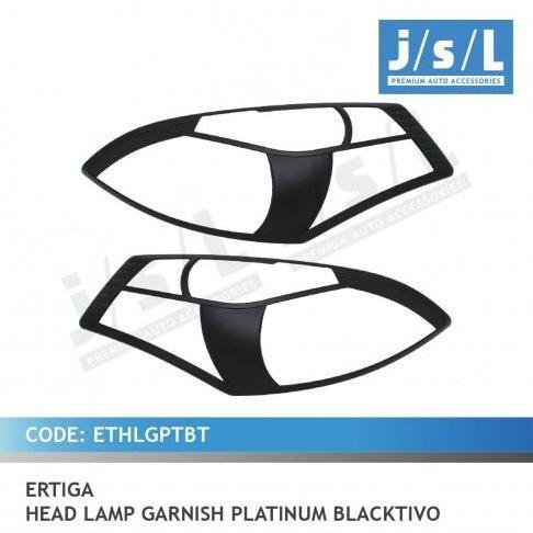 Garnish Headlamp Cover Lampu Depan Ertiga 2012 - 2017 Chrome & Doff Aksesoris Mobil JSL