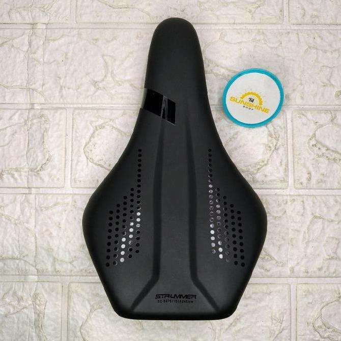 Sadel Sepeda Lipat BMX Minivelo STRUMMER SD 8975 Flat Saddle Empuk