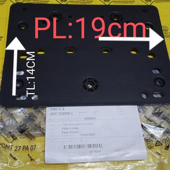 DUDUKAN PLAT NO BELAKANG AL VESPA MATIC