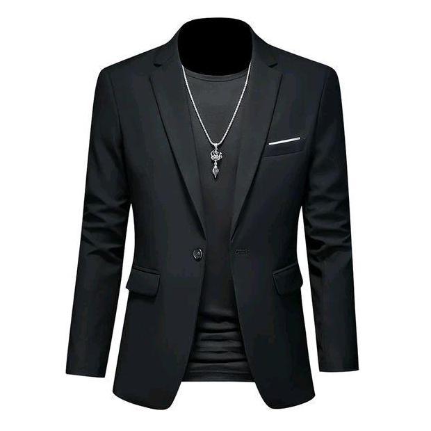 Jas Santri / Jas hijau Nu / jas pria Blazer Formal Wisuda Dewasa Hitam Kantor Slim Fit Pengantin
