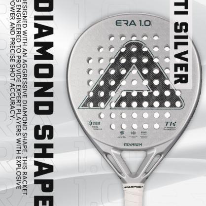 Hot Product Raket Padel Amasport Era 1.0 Titanium Original 18K Carbon, Power Rebound