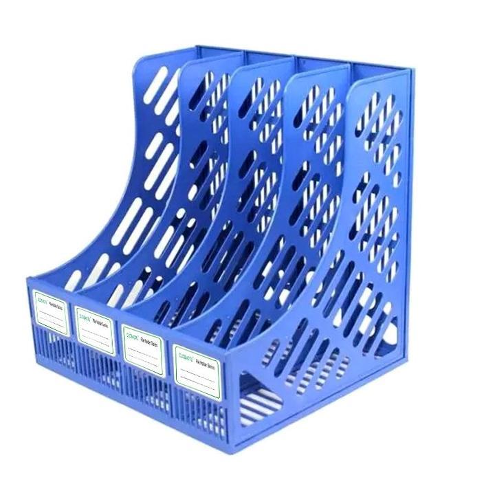 HEMAT Rak Box File Kantor Box File 4 Susun Rak Box File Fleksibel 4 Kotak File Tray Organizer Meja R