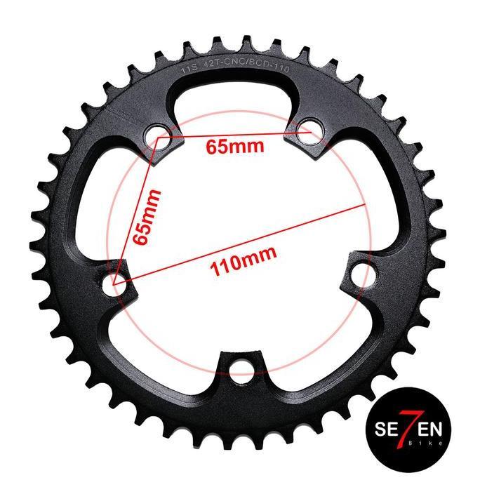 ORCA 130 or 110 BCD Assymetric Chainring - OVAL