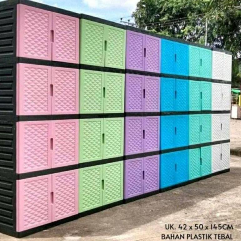 Flash Sale (Ready Pekanbaru ) Lemari  Plastik 4 Susun  / Lemari Baju/Lemari Plastik Jumbo/Lemari  Pa