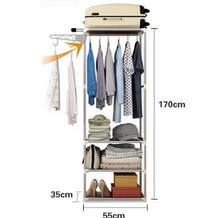 Promo  Rak Gantungan Baju Informa Rak Penyimpanan Rak Baju Susun Bongkar Pasang