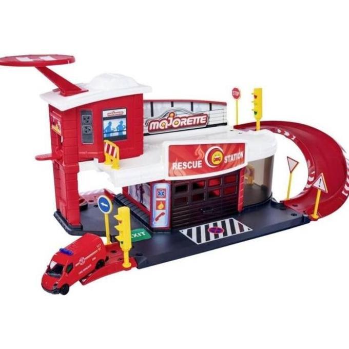 New  Majorette Creatix RESCUE STATION PLUS 1 VEHICLE