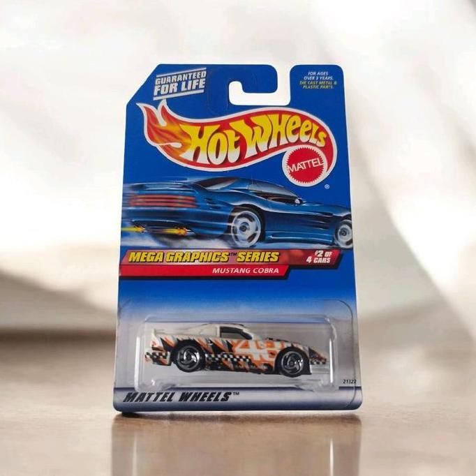 New  Hot Wheels Mustang Cobra Mega Graphic Series (Old Card)