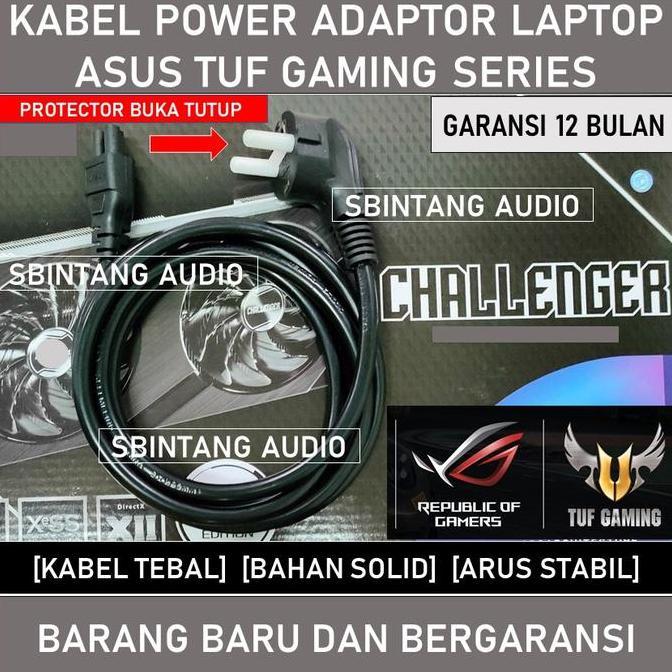 Kabel power adaptor charger laptop asus tuf gaming 3 lubang original