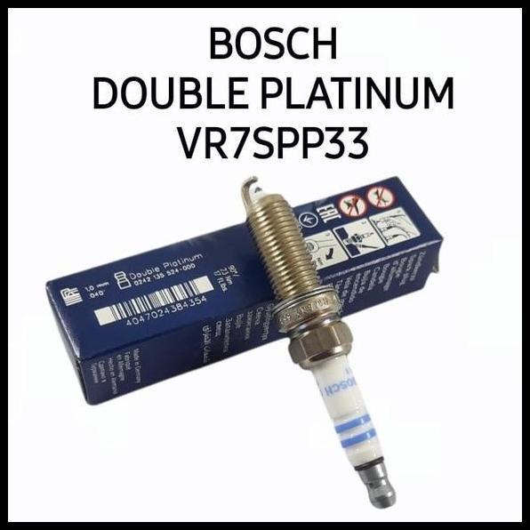 TERBARU BUSI BOSCH VR7SPP33 GRAND LIVINA LATIO DATSUN GO+ PLUS DOUBLE PLATINUM ORIGINAL 