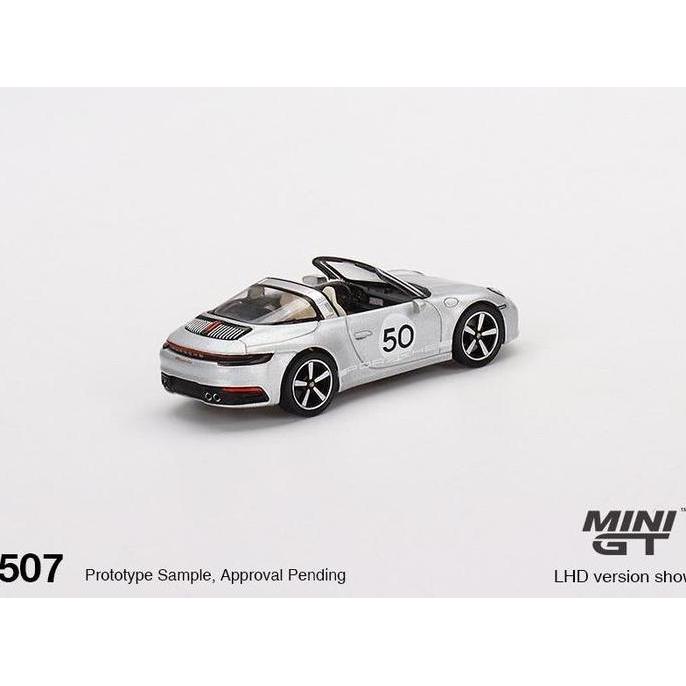 New  MINIGT 507 PORSCHE 911 TARGA 4S HERITAGE DESIGN EDITION GT SILVER MGT