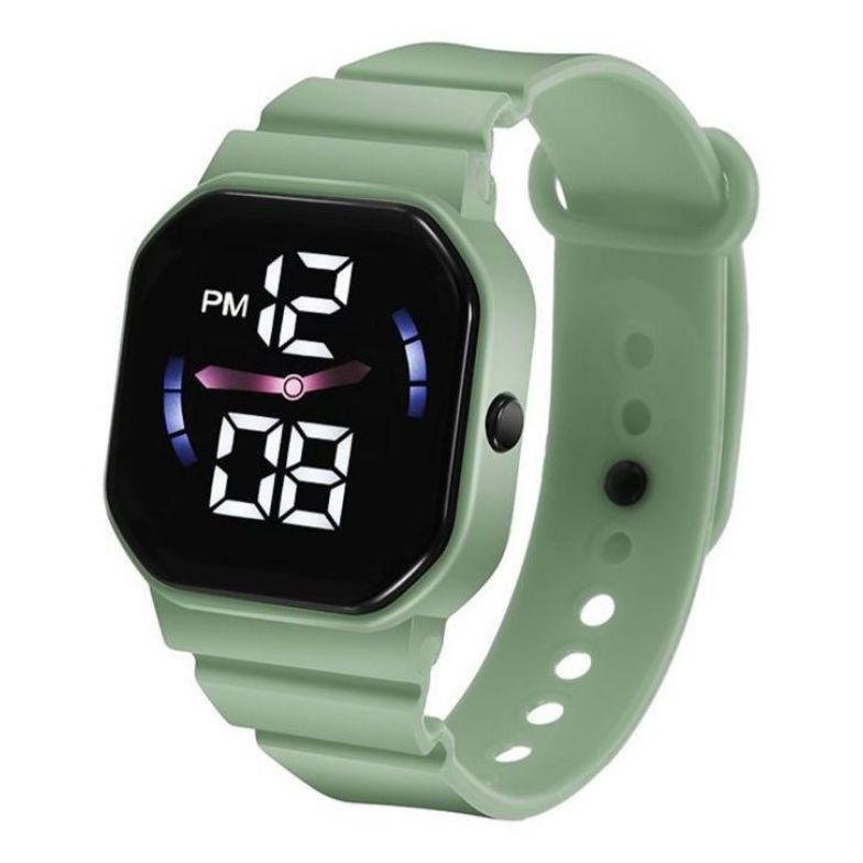 BIG PROMO Jam Tangan LED Digital Pria Wanita Petak Couple Elektronik Fashion