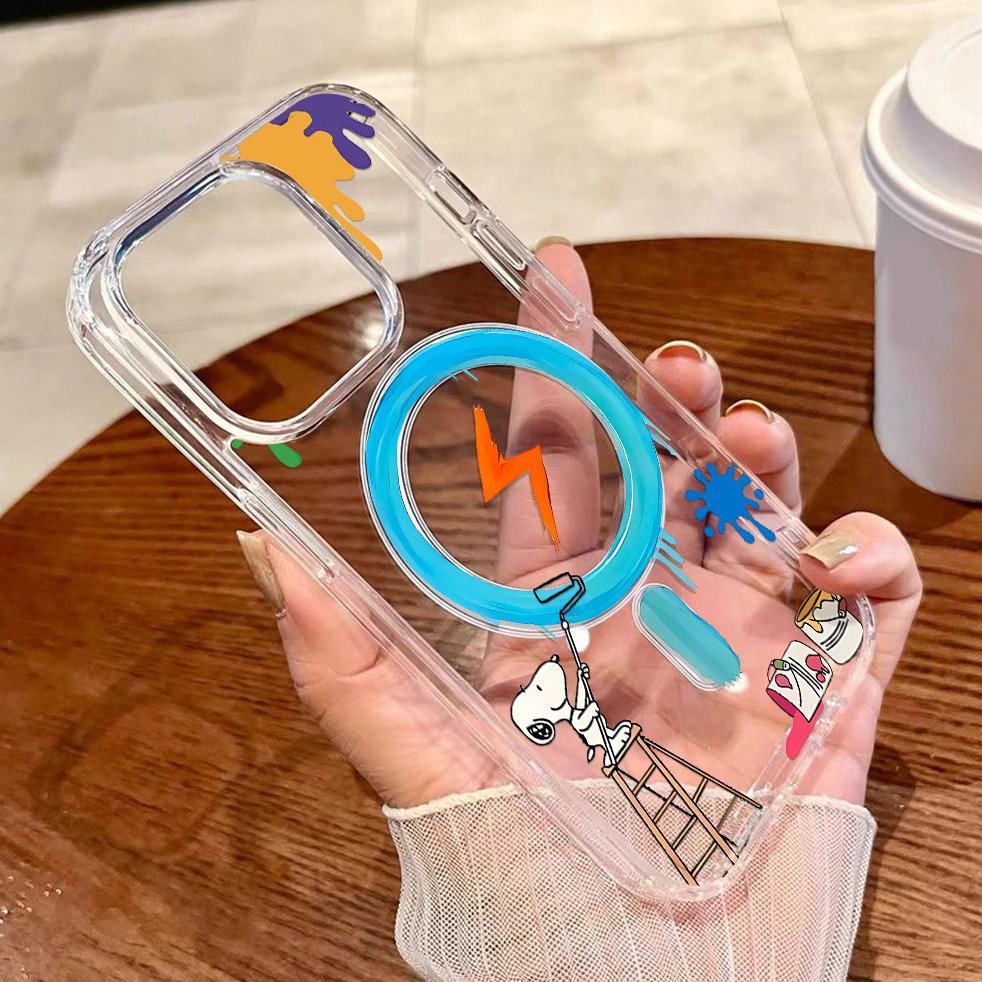 BEST SALE Magnetic Wireless Charger Case Hp Untuk IPhone 11 12 13 14 15 16 Pro Max IPhone 13 Magsafe