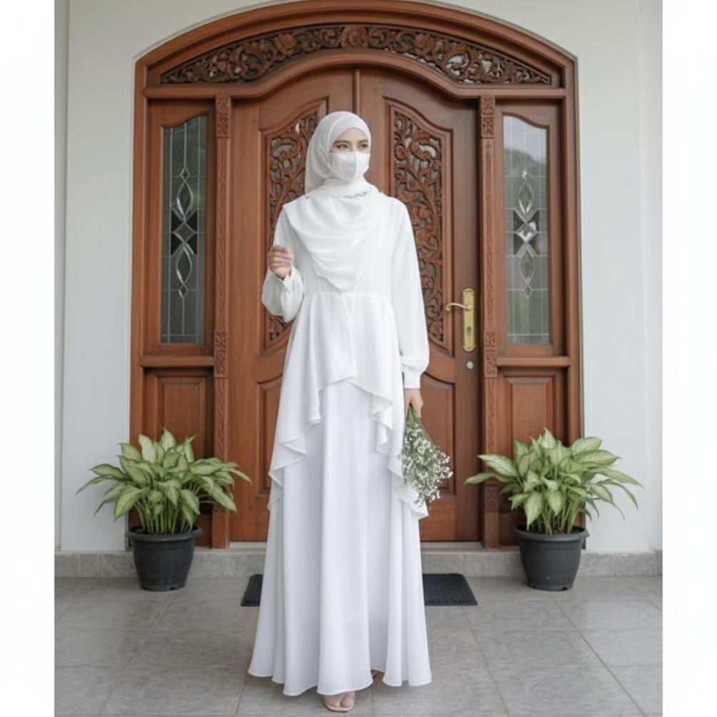 Terbaru Gamis Dress Terbaru Umaira Gamis Wanita Remaja/Busui Kekinian Virall Gamis Lebaran/Kondangan