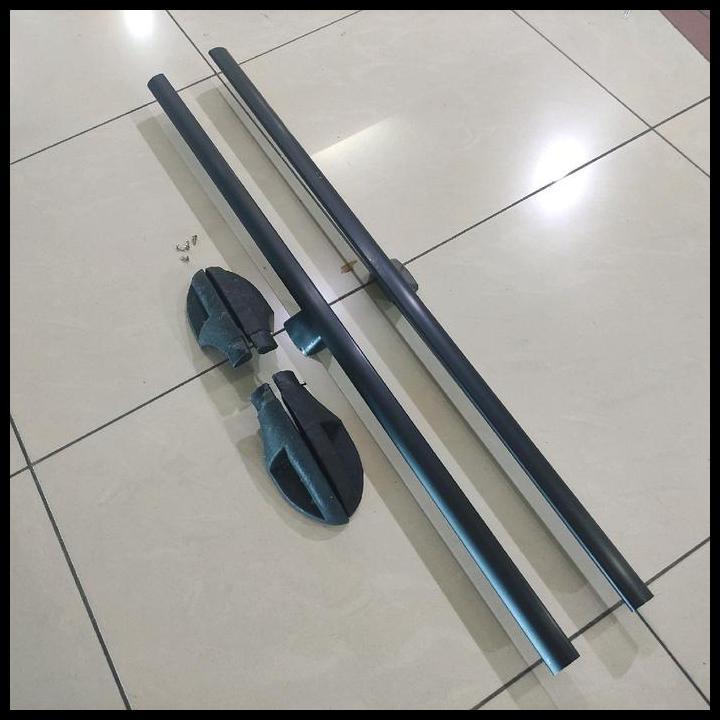 GRATIS ONGKIR ROOF RAIL UNIVERSAL MOBIL AGYA AYLA CITY CAR ROOFRAIL SPORTY HITAM 