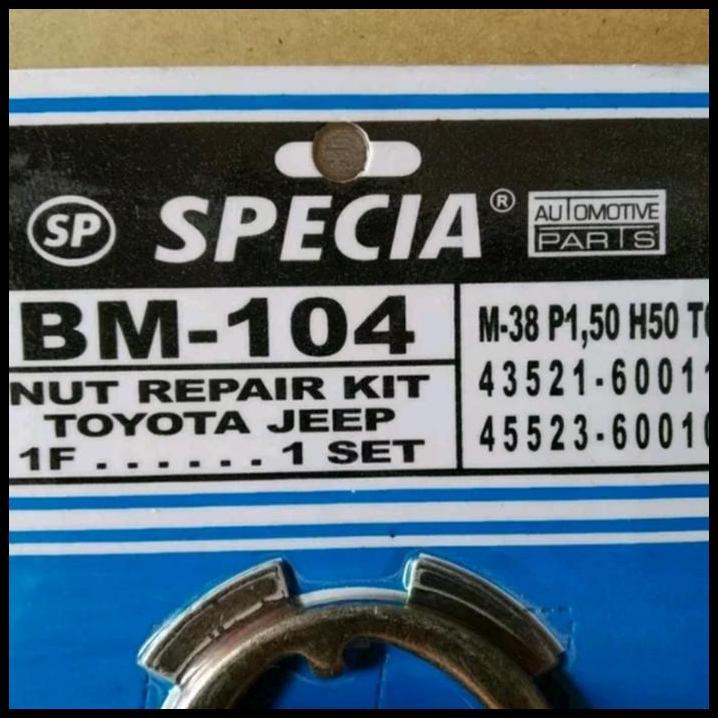 TERLARIS MUR AS RODA DEPAN SPINDLE KIT TOYOTA HARDTOP 1F TLC FJ40 TAHUN TUA 