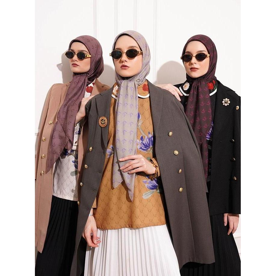 HARGA PABRIK - VIVIZUBEDI - Monogram Voal Scarf
