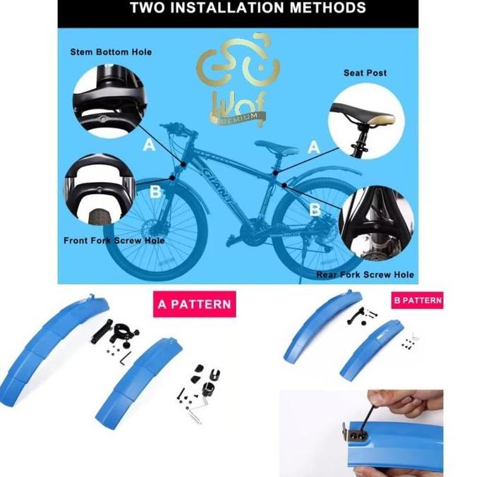 WEST BIKING 015 Fender Telescopik Spakbor Lipat Sepeda MudGuard 714015
