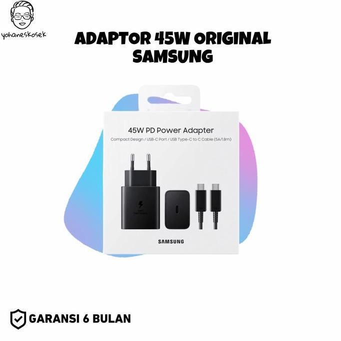 SAMSUNG CHARGER 45W PD POWER ADAPTER ORIGINAL GARANSI SEIN