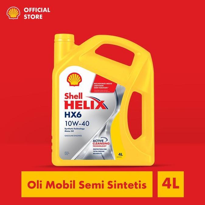 Oli Mesin Mobil Shell Helix Hx6 10W-40 (4L)
