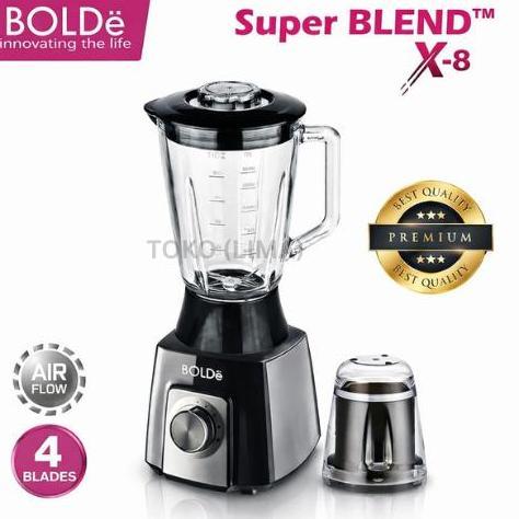 Blender Kaca Bolde Super Blend X8 2 in 1 Blender Superblend Bolde