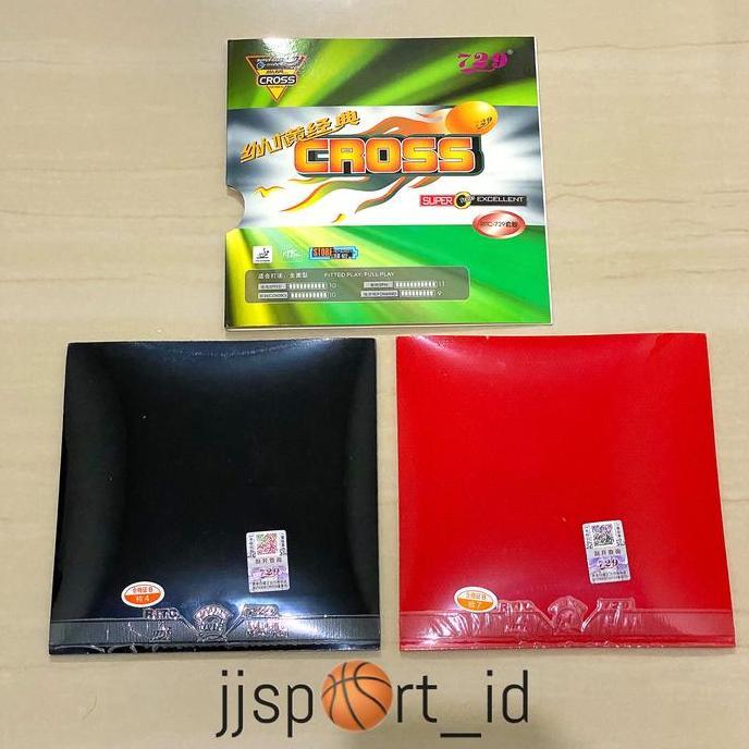 Karet Bat Pingpong Karet Bet Pingpong Rubber 729 CROSS ISI SEPASANG