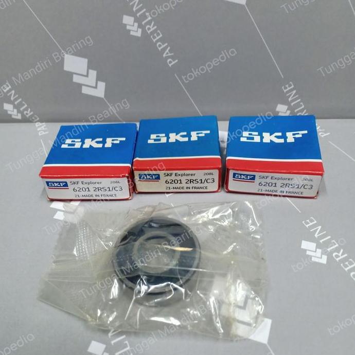 NEW BALL BEARING 6201 2RS1/C3 SKF ORIGINAL