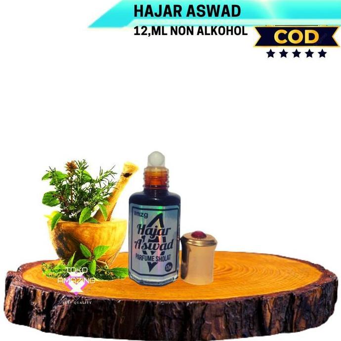 Profu- Minyak Wangi Hajar Aswad Parfum Sholat Arab Saudi Asli 12Ml