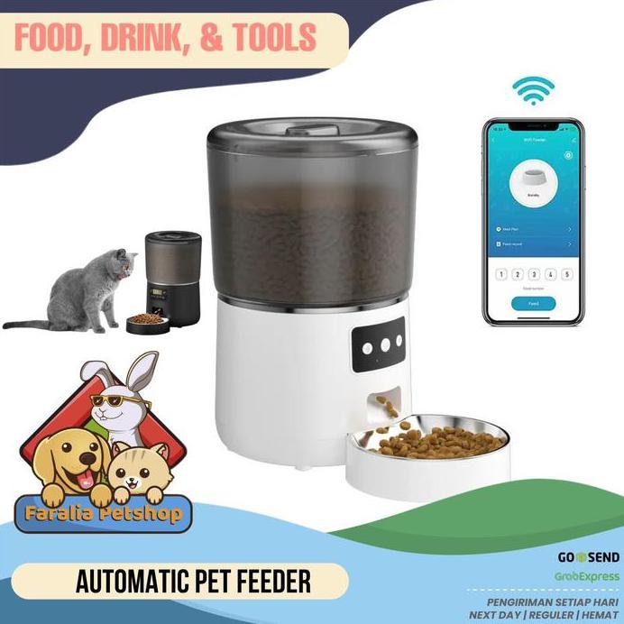 Automatic Pet Feeder Mesin Dispenser Makanan Otomatis Kucing Anjing murah