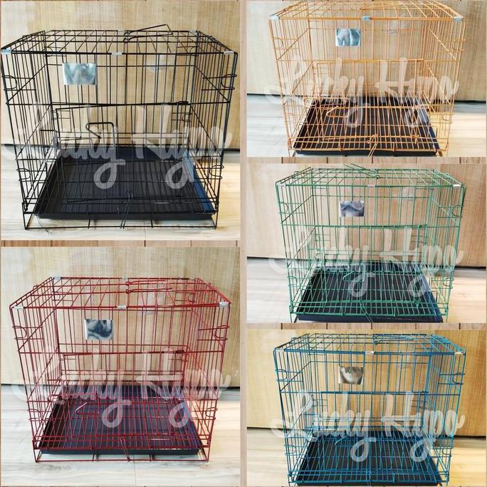 Kandang Hewan/ Kandang Besi Lipat Anjing Kucing Kelinci Kecil/Pet Cage murah