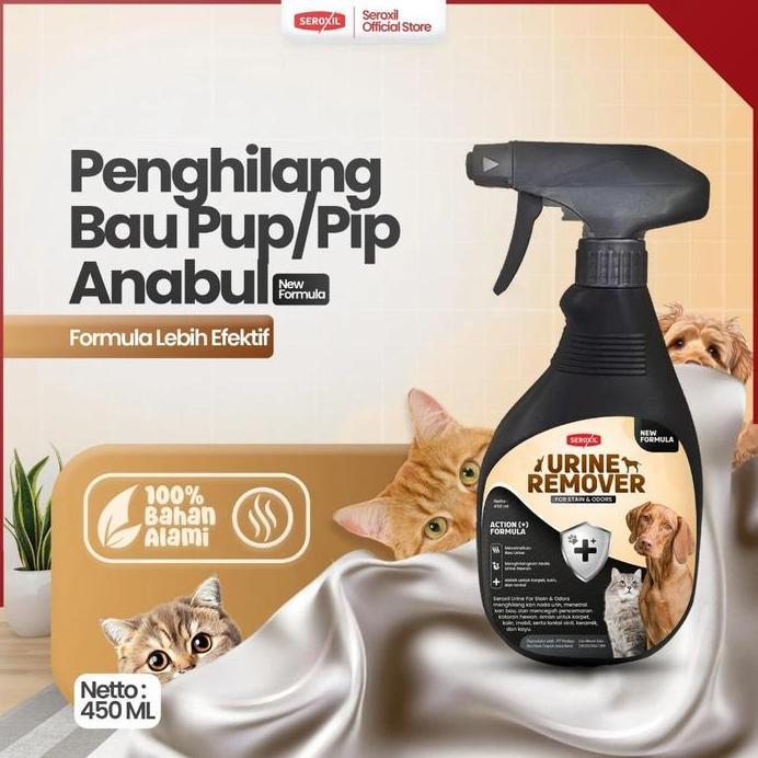 [ Seroxil ] Seroxil Penghilang Noda Bekas Pipis Hewan Karpet Sofa URINE REMOVER 450ML murah
