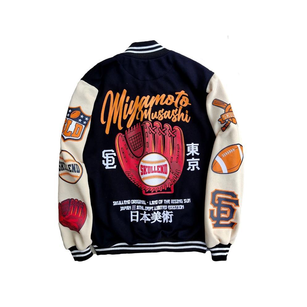 limited skullend jaket varsity baseball unisex jacket vintage baseball oversize jumbo original skull