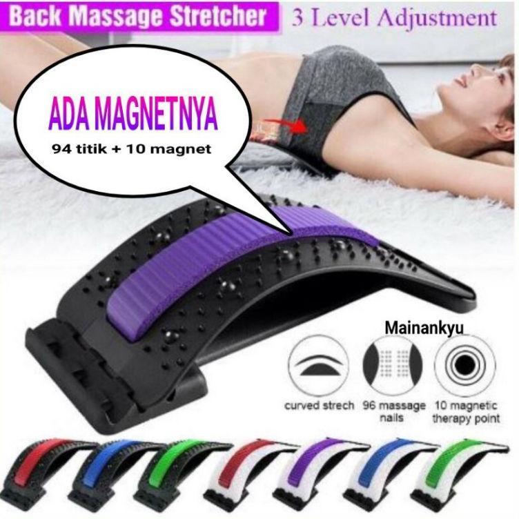 Orthopedi Akupuntur + Magnetic Sandaran Punggung Terapi Sakit Pinggang 10 Magnet Orthoplus Ortopedi