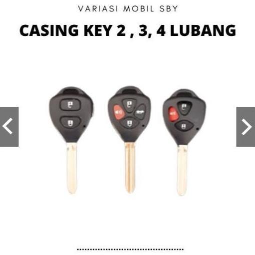 Casing kunci Toyota innova,vios,fortuner,altis 2tombol , 3tombol , 4tombol