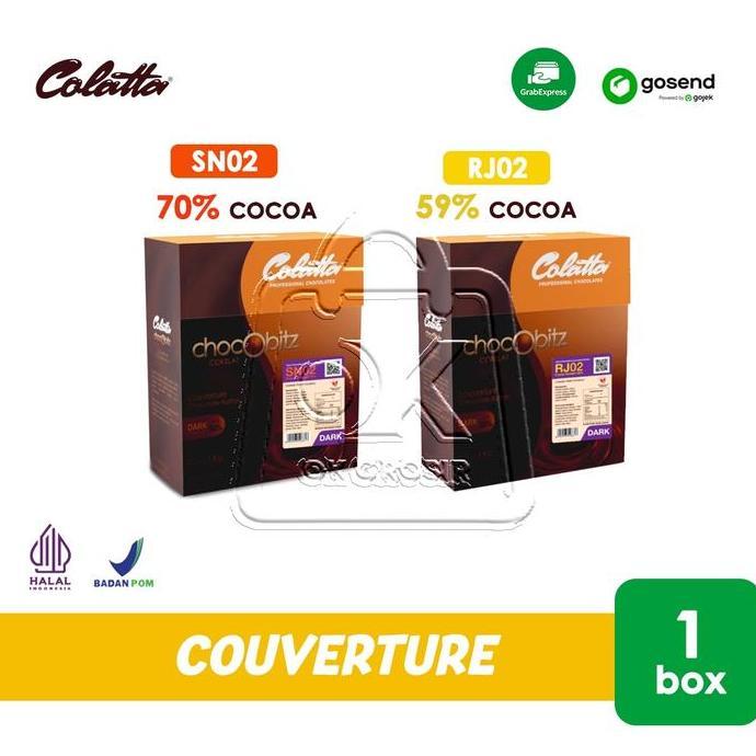 Colatta Chocobitz Dark Couverture Coklat [1 Box] KHUSUS INSTANT