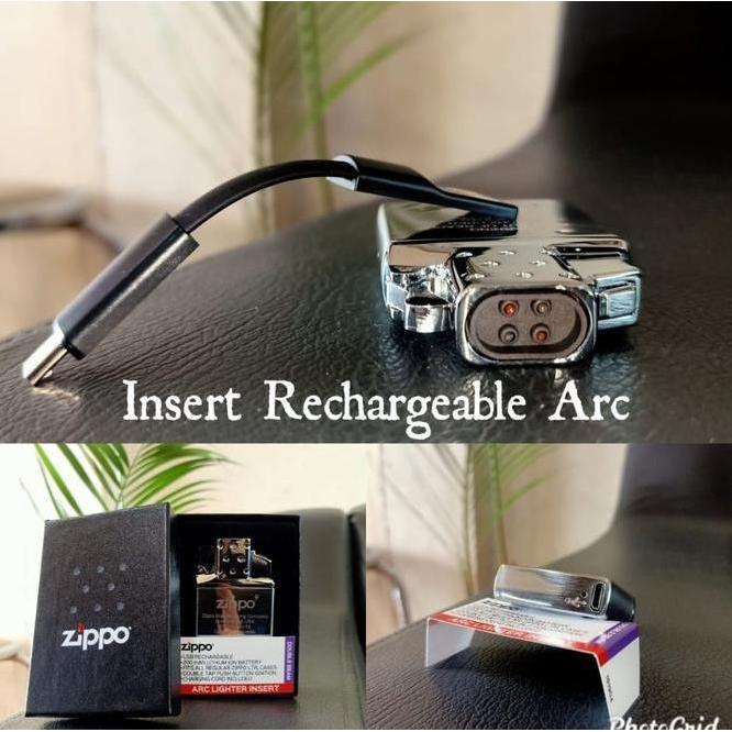 Zippo 65828 Rechargeable Arc Lighter Insert, Double Plasma Arc Beam
